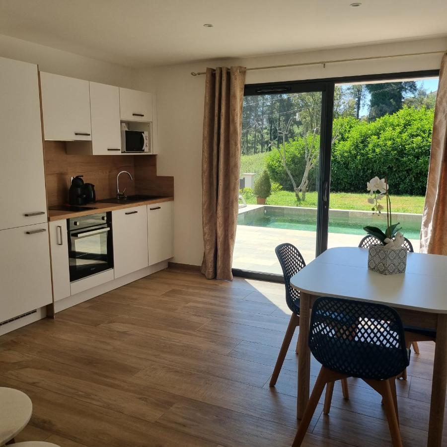 Rez De Villa Avec Piscine Privee, Wifi, Jardin Cloture Penta di Casinca Экстерьер фото